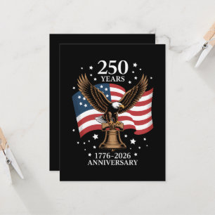 Convites Águia e Bandeira 250 Anos da América 1776-2026