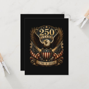 Convites Águia Patriótica Americana 1776 2026 250º 4 de Jul