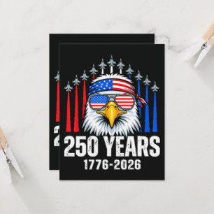 Convites Águia Patriótica EUA 250º Aniversário 250º