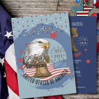 Águia & Sino da Liberdade US 250º Aniversário Azul