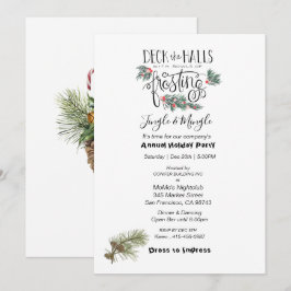 Convites Agulhas de pinheiro do Natal no Feriado Anual