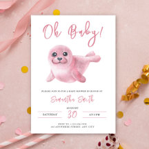 Ah Bebê! Selo Rosa Aquarela Churrasco de Bebê