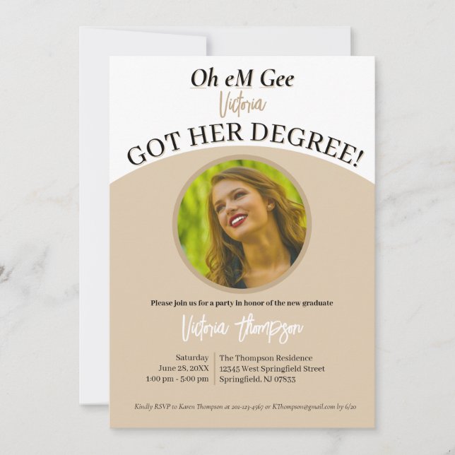 Convites Ah, meu Deus, eles se formaram! Graduação engraçad (Frente)