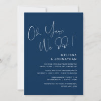 Ah sim, fizemos, Festa de Casamento às Pressas, Az