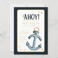 Ahoy Azul Marinho Náutico Ahoy Ahoth Ahoth Ahoth