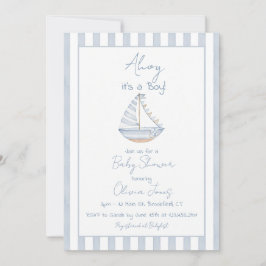 Convites Ahoy It's A Boy Baby Shower Invitation Card