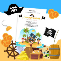 Ahoy Matey! Pirate Island Boys Birthday
