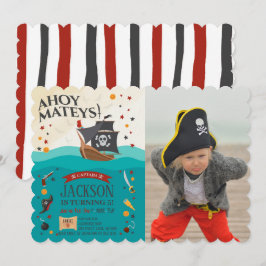 Convites Ahoy Matys Pirate Birthday Foto