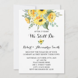 Convites Ainda Fazemos Casamento Aniversário Renovar Girass