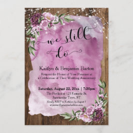 Convites Ainda Fazemos, Flores de Aquarela em Madeira Anive