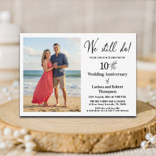 Convites Ainda Fazemos Foto de 10º Aniversário de Casamento