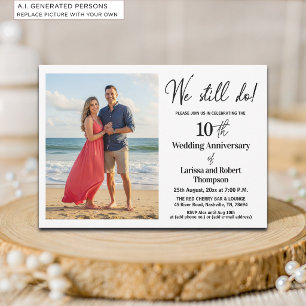 Convites Ainda Fazemos Foto de 10º Aniversário de Casamento