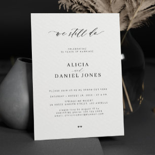 Convites Ainda fazemos renovação simples do casamento moder