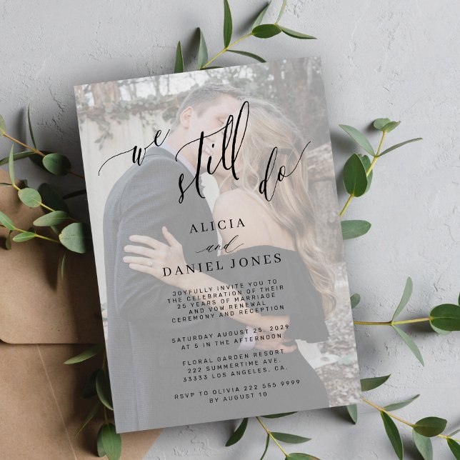 Convites Ainda fazemos votos de renovação do elegante anive (Criador carregado)