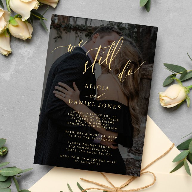 Convites Ainda fazemos votos de renovação do elegante anive (Criador carregado)