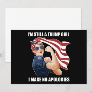 Convites Ainda Sou Uma Rapariga Trump Não Peço Desculpas Tr