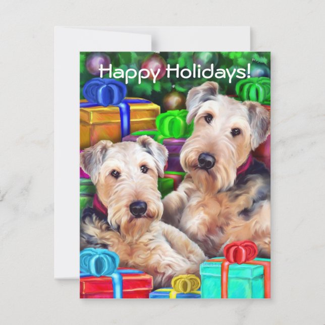 Convites Airedale Natal Aberto Agora (Frente)