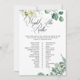 Convites Airy Eucalyptus Greenery Boho Chá de panela Rustic