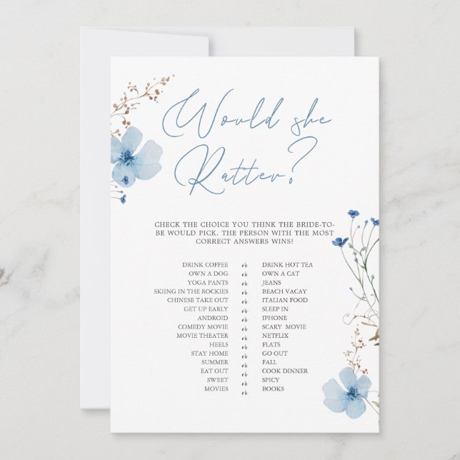 Convites Airy Eucalyptus Greenery Boho Rustic Bridal Shower (Frente)