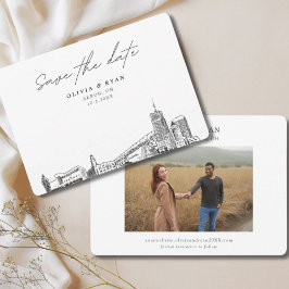 Convites Akron Wedding Modern Salvar Data