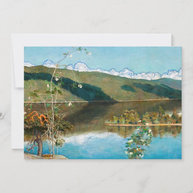 Convites Akseli Gallen-Kallela - Thunderclouds no Horizonte (Frente)