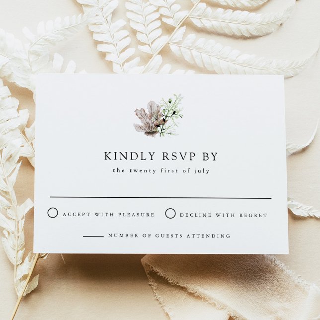 Convites ALANA Tropical Ocean Coral Jelly Fish Beach RSVP (Criador carregado)