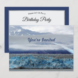 Convites Alaska Hubbard Glacier Foto Aniversário