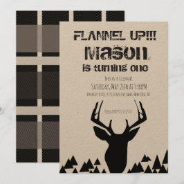 Convites Alavanca a Festa de aniversário do veado de queda 