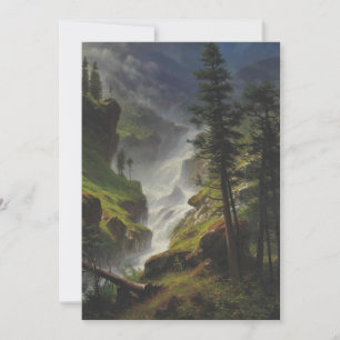 Convites Albert Bierstadt - Quebra-Água das Montanhas Roch