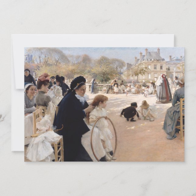Convites Albert Edelsense - Jardins do Luxemburgo, Paris (Frente)