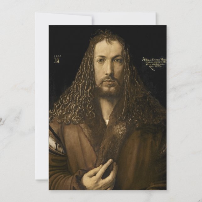 Convites Albrecht Durer - Autorretrato (Frente)