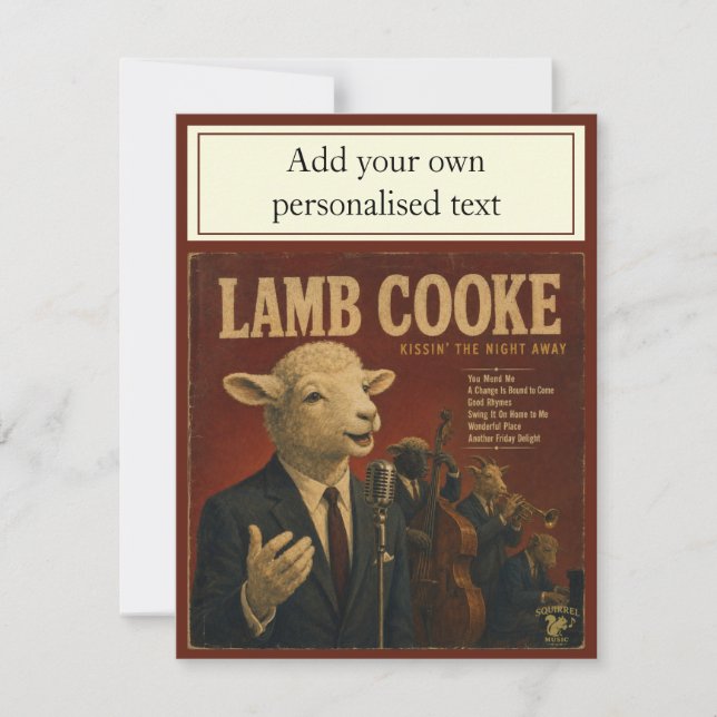 Convites Álbum Lamb Cooke: uma Paródia (Frente)