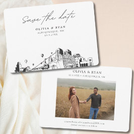 Convites Albuquerque Wedding Modern Salvar Data