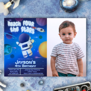 Convites Alcance as Quatro Estrelas - Espaço Sideral