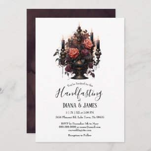 Convites Alças Florais Elegantes Gótica