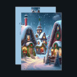 Convites Aldeia de Natal encantadora Open House<br><div class="desc">Este encantador Convite à Casa Aberta apresenta uma aldeia nevada com casas decoradas de Natal à noite. As ruas e os telhados estão grosseiramente cobertos de neve, as janelas estão brilhantemente iluminadas, as decorações de Natal consistem em árvores de abeto e bolas de árvores de Natal vermelhas. Convite maravilhoso para...</div>