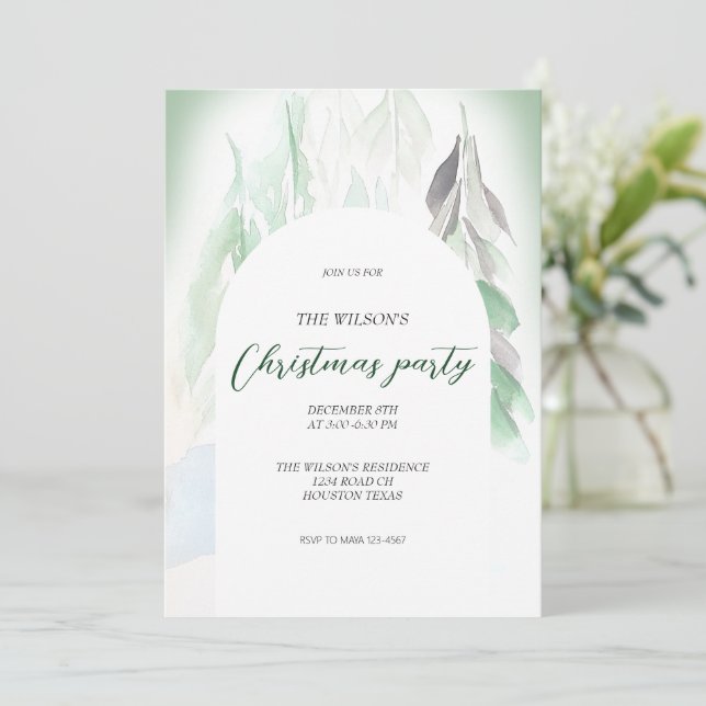 Convites Aldeia do Campo de Natal Artístico (Em pé/Frente)