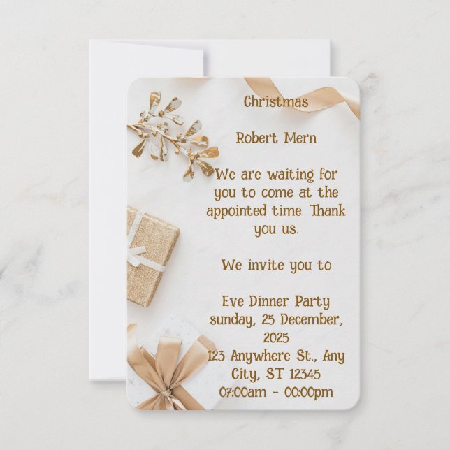 Convites Alegres e Radiantes, Juntos Esta Noite (Frente)