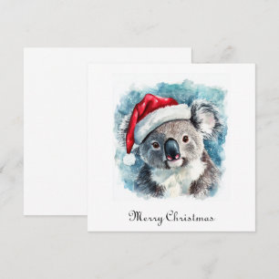 Convites Alegria de Natal Australiano, urso koala personali