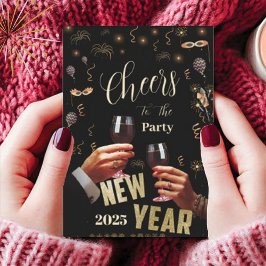 Convites Alegria Festiva Personalizada para a Festa de Ano