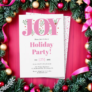 Convites Alegria Rosa com Areia Foto de Natal