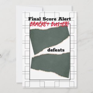 Convites Alerta Final do Quadro de Chalkney de Torneio de S