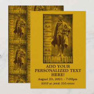 Convites Alexander Hamilton Estatuesco