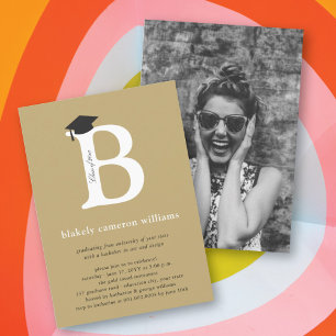 Convites Alfabeto Clássico Monograma B Foto Festa de Format