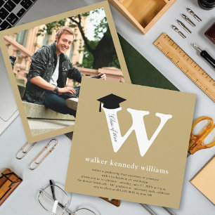 Convites Alfabeto Clássico Monograma Foto W Festa de Format