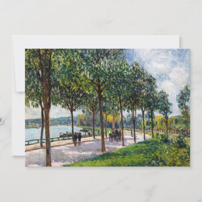 Convites Alfred Sisley - Allee de Castanheiras (Frente)