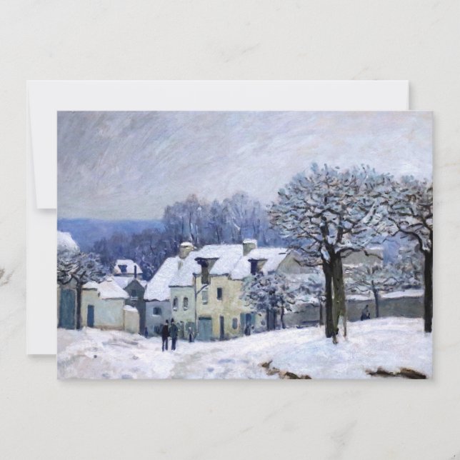 Convites Alfred Sisley - Place Chenil em Marly, Efeito de N (Frente)