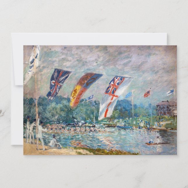Convites Alfred Sisley - Regata em Molesey (Frente)