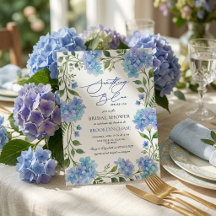 Algo Azul Antes da Hydrangea Chá de Bebê da Noiva