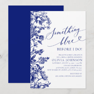 Convites Algo Azul Antes de Convidar o Chá de panela